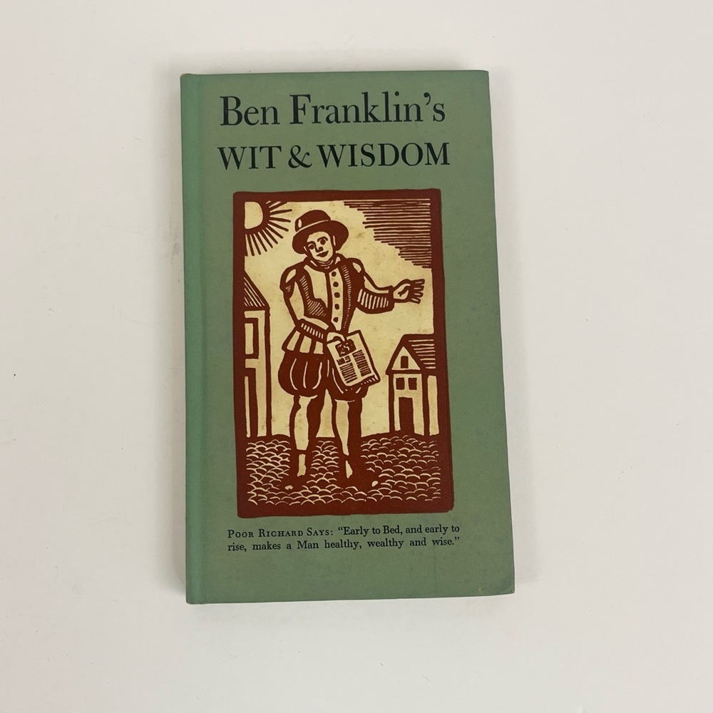 Vintage Ben Franklin’s Wit & Wisdom Undated Peter Pauper Press Mount Vernon NY
